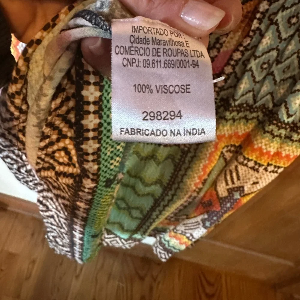 Farm Rio Colorful Geometric Pattern Dress. Size M - Picture 4 of 5